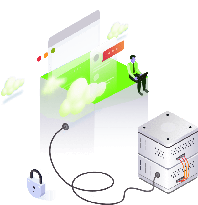EU KVM VPS Server Illustration